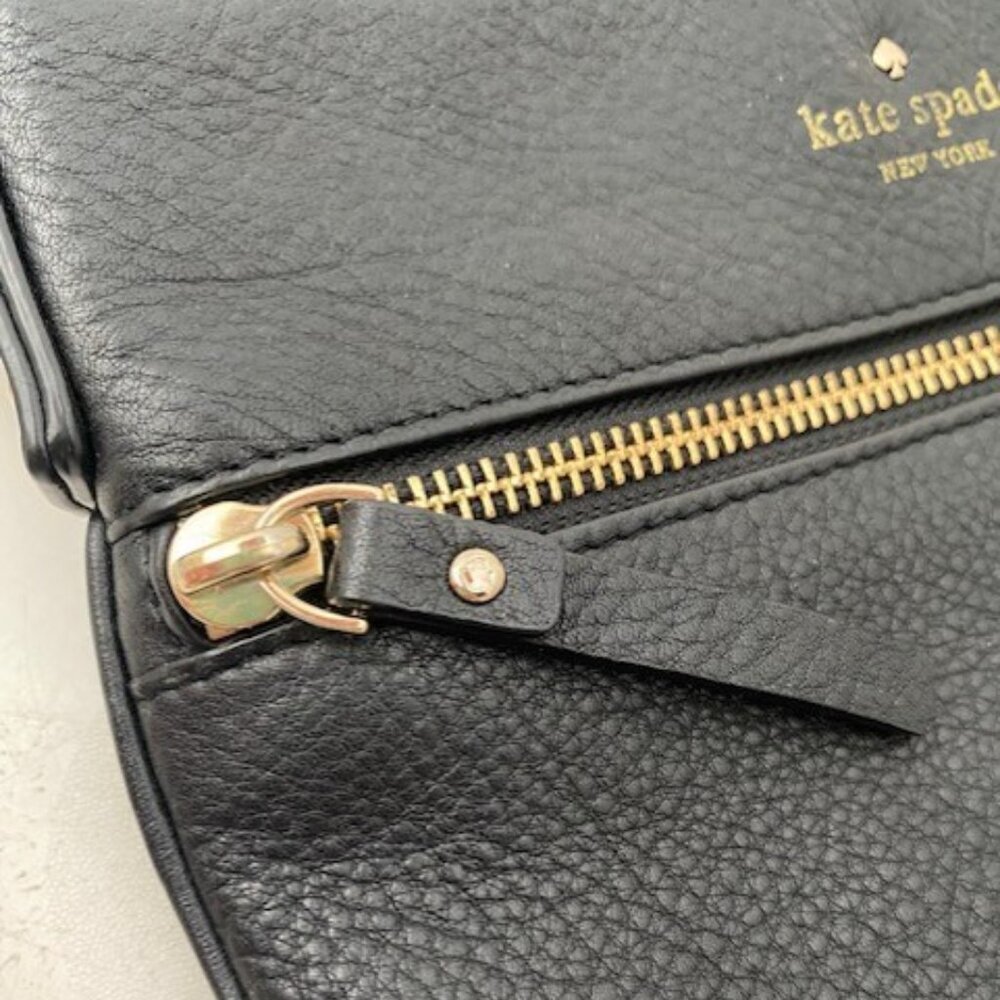 KATE SPADE New York Cobble Hill Tenley Black Pebbled Leather Crossbody Bag Purse - Picture 12 of 14